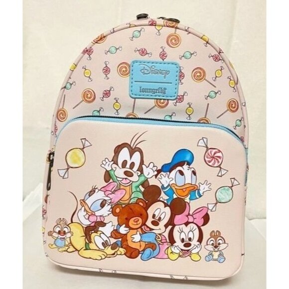 LOUNGEFLY  DISNEY Mickey Mouse & Friends Babies Mini Backpack - Picture 8 of 13